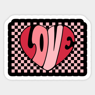 Love Heart Happy Valentines Day Sticker